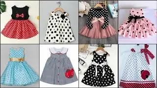 dot printed baby frock design | Dot print frock styles | Dot baby dress design