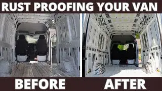 We Found Rust In our Sprinter Camper Van | How To Rust Proof A Van | Floor Installation