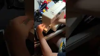 Stitching Tackle Twill Numbers for a 1 year old birthday football jersey.