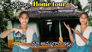 మా అమ్మగారి ఇల్లు ని చూపిస్తున్నాను my village home tour #hometourvlog #villagehousetour