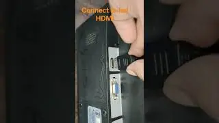 How to HDMI connect to port hdmi apne monitor ya led se kase connect karei #port #hdmi #shorts