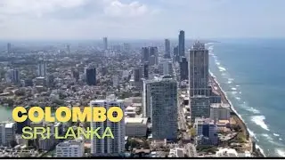 Colombo city view From one of the tallest building in Sri Lanka. Colombo Port City Project