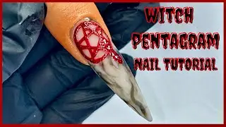 Matte Smokey Witch Nails ✨ | Pentagram Nail Art Tutorial | Halloween Nail Ideas