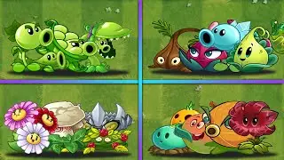 4 Best Team Plants vs Team Zombie - Who's Team Will Win? - PvZ 2 Team Plants Battlez