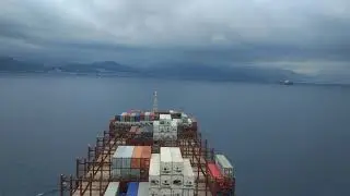 Time Lapse | Port Approach by a Container Ship | Genova | Italy | Maersk Line