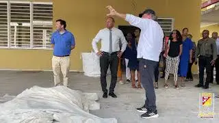 Retour en vidéo sur la visite de chantier de la future école de Pelletier par Le Maire David Zobda