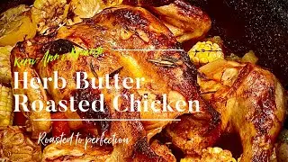 HERB BUTTER ROASTED CHICKEN|SPATCHCOCKED
