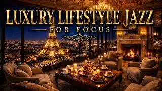 Smooth Jazz Piano ♥️ Paris Night Lounge Music ☕