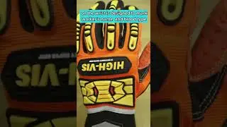 Seibertron HIGH VIS SDX2 safety glove with reflective tape  naming area TPR pulling match Glove clip