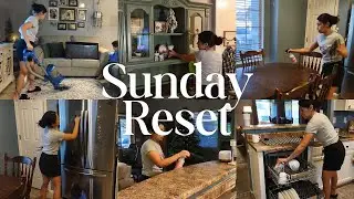 SUNDAY EVENING HOME RESET | Deep Cleaning My Home + Easy Dinner