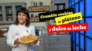 Crumble cookies de pl&aacute;tano y dulce de leche
