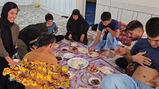 Exploring Family Bonds: 🏥 Saleh's Niece's Surgery and Their Journey with Fatemeh's Delicious Lunch!🌼