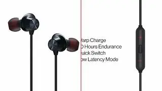 OnePlus Bullets Wireless Z in-Ear Bluetooth Earphones with Mic (Black)