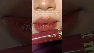 Wardah moist dew tint 07 plum sorbet #liptint #glossylips #lipgloss #swatches