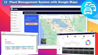 Fleet Management System Windows App with Google Maps ~ C# + MySQL