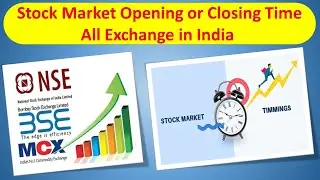 share market opening closing time