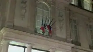 Mourners sign book of condolences at Elysee Palace
