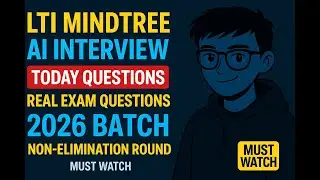 Собеседование по LTI Mindtree AI 2026 | Реальные вопросы экзамена на сегодня | Раунд без отбора