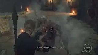 Resident Evil 4 remake fully upgraded Riot Gun vs Krauser
