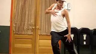 Chris Trousdale learning Claudia Swan's dance to his song 