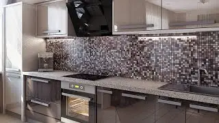 Mosaic kitchen apron 2023