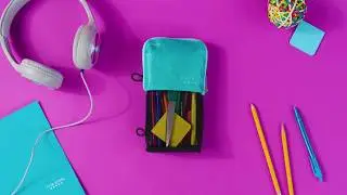 Five Star Stand 'N Store Pencil Pouch