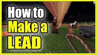 How to Make a LEAD in Minecraft (Recipe Tutorial) (New Method!)
