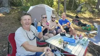 Wedkowanie w Kanadzie - camping and fishing on Geo Bay with UK visitors