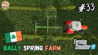 Preparing Grass For Bailing! - Bally Spring - Farming Simulator 22 - Time-lapse - EP33