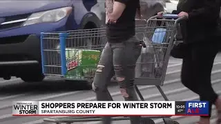 Shoppers in Spartanburg Co. prepare for winter storm