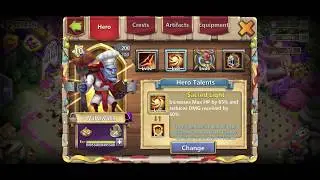 Castle Clash : Rolling 90+ Lv5 Talent Boxes , Sacred Light & Unholy Pact New Talents