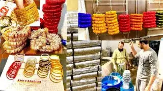 Incredible process of matel bangles |how to make bangles in factory #factory manufacturing process