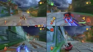 Four Man Split Screen Race With Banter | Crash Team Racing