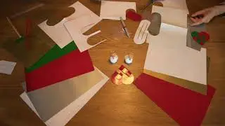 D&auml;nische Weihnachtsherzen  basteln - Julehjerter