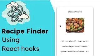 Recipe Finder App React | React project for beginners | Understand useEffect, useRef