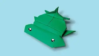 Origami animal: Easy origami sea fish tutorial | How to make a paper sea fish | Craftifly