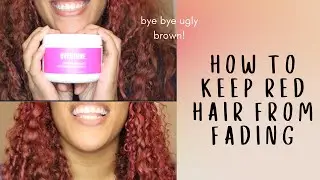 how to stop dyed red hair from fading and turning brown | KEEPING RED HAIR VIBRANT