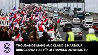 Thousands make Auckland’s Harbour Bridge sway as hīkoi travels down motu | Stuff.co.nz