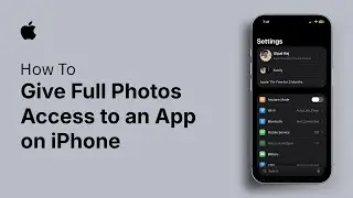 Как предоставить приложению на iPhone полный доступ к фотографиям