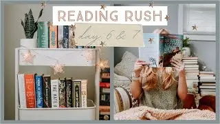 READING RUSH DAY 6 & 7 ✨ | self care & book cart organization!