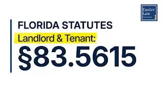 &sect;83.5615: Protecting Tenants at Foreclosure Act | Florida Landlord & Tenant
