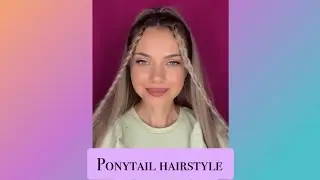 Ponytail hairstyle #shorts #hairstyle #braidstyles #ponytail #girlshairstyle