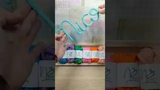 Nombre con alambre y cord&oacute;n en tricotin #tricotin #icord #knittedwireart #diy #patrones #manualidade