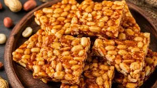 Peanut Chikki Recipe| How to make peanut chikki recipe with jaggery | Healthy Sweet Snack #chikki