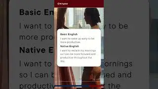 #basicenglish vs #nativeenglish | New Year Edition - PART 3 &ndash; Waking Up Early