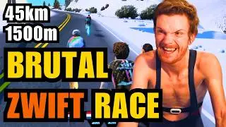 The Most Climbing I&rsquo;ve Ever Done in a Zwift Race | Brutal World Series Community Race