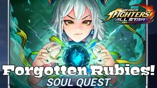 Don't forget about rubies in soul quest+some summoning. King of Fighters All Star