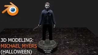 3D Modeling: Michael Myers (Halloween) - Full Video (Timelapse)