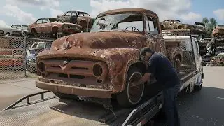 I Bought a 1954 Ford F100 Ranger from a Junkyard | ASMR Classic Car Restoration: Asleep for 50 Years