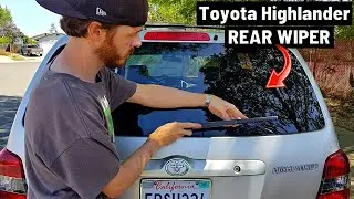 Как заменить задний дворник Toyota Highlander за 1 минуту! &mdash; Джонни DIY